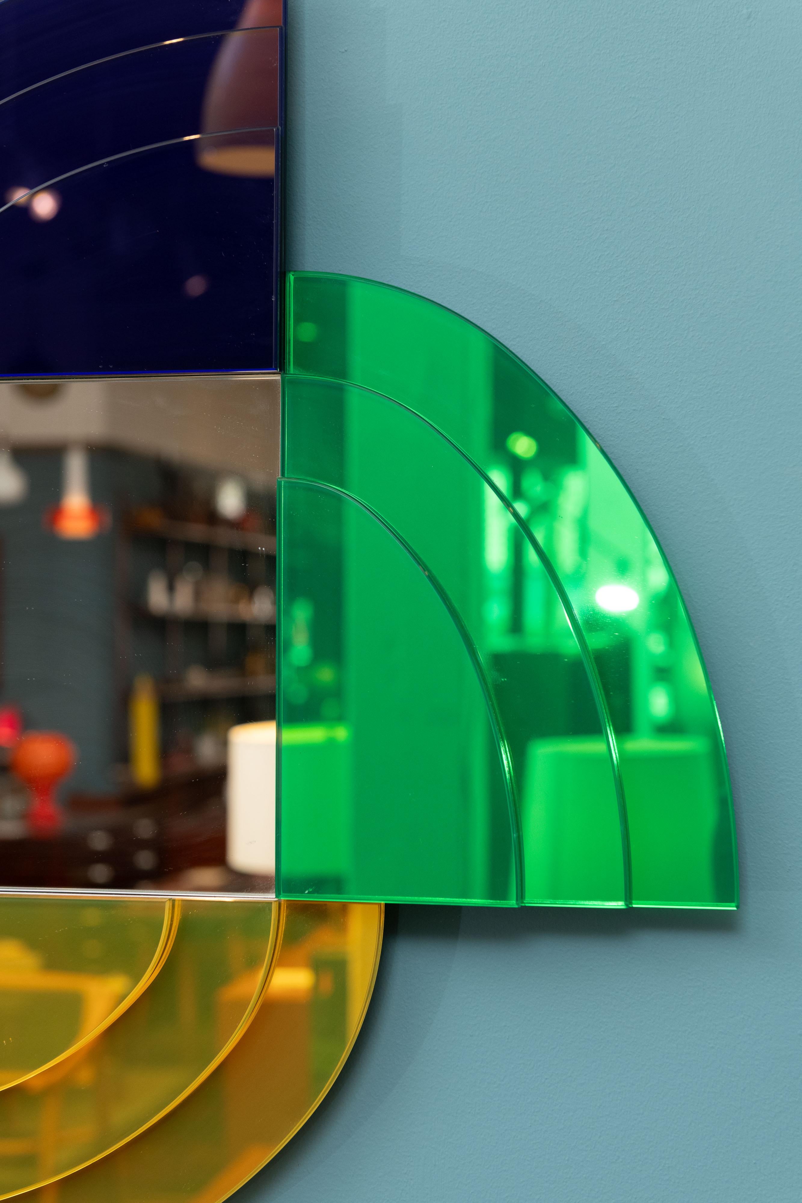 Ettore Sottsass Design Memphis Wandspiegel für Glas Italia 2007 (21. Jahrhundert und zeitgenössisch) im Angebot
