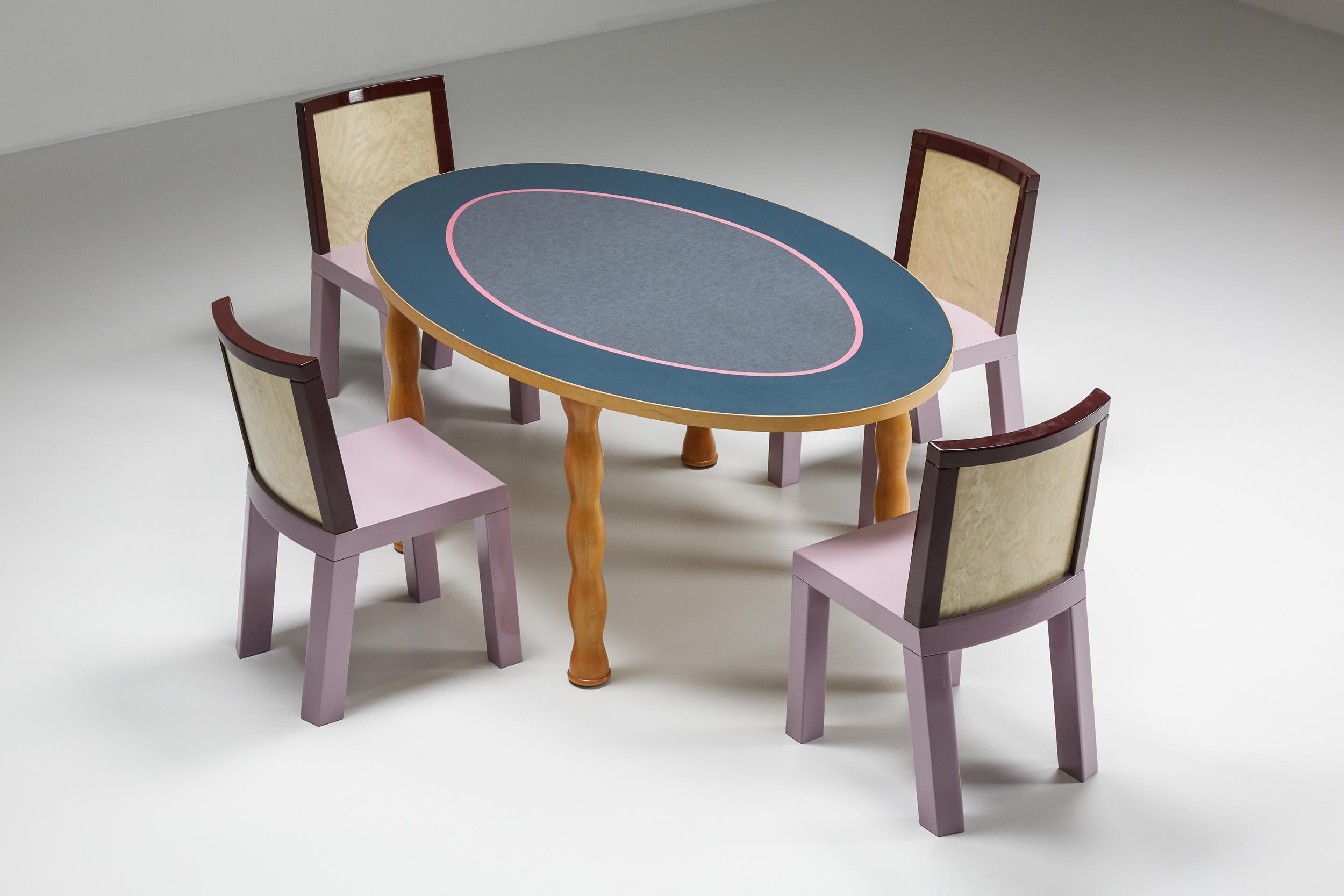 Late 20th Century Ettore Sottsass Dining Table for Zanotta Memphis Italy