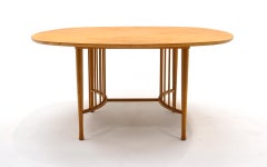 Style of Ettore Sottsass Dining Table. Large Rounded Square form.
