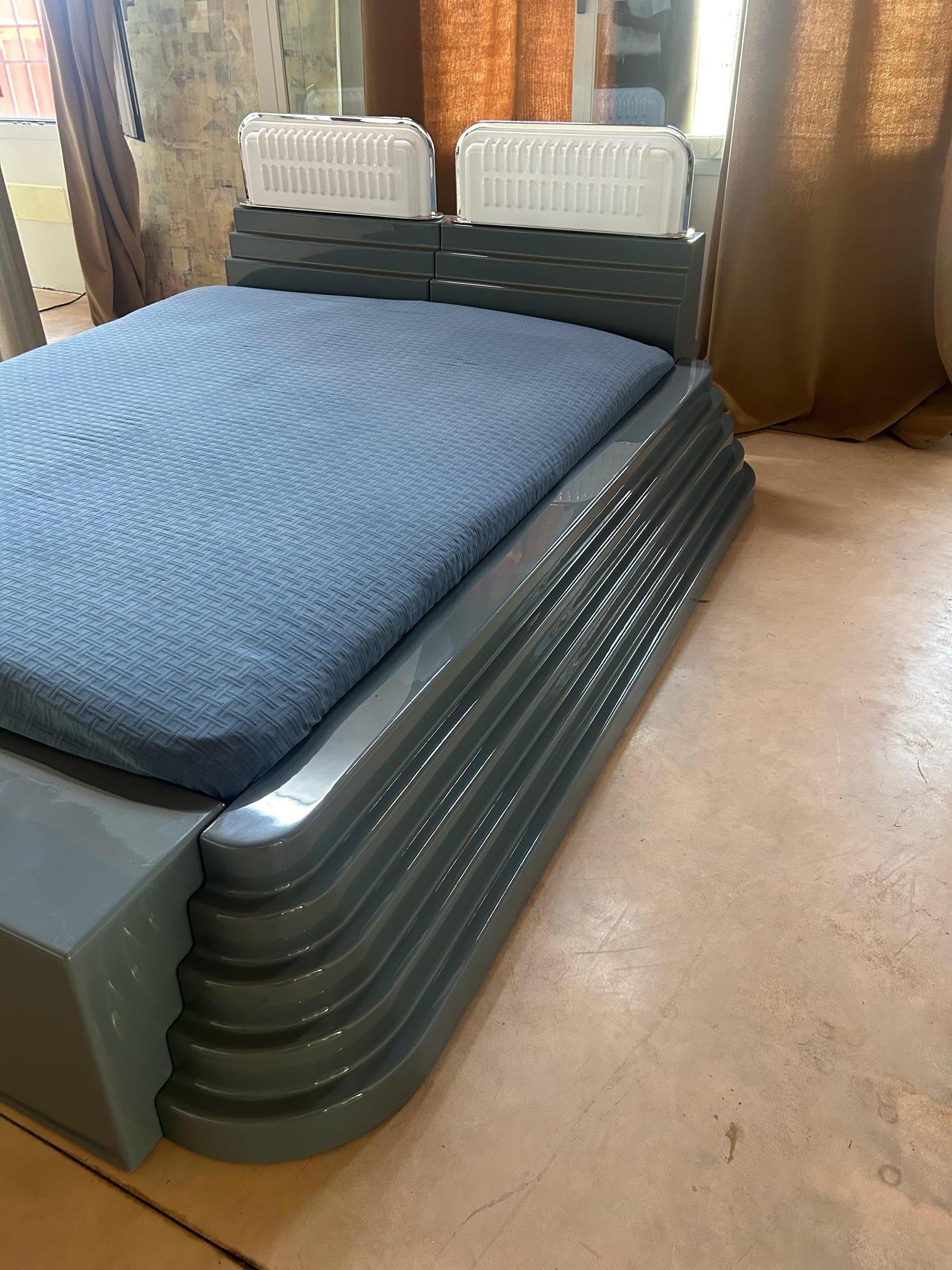 Ettore Sottsass ELLEDUE double bed for Poltronova 1970s in vendita 3