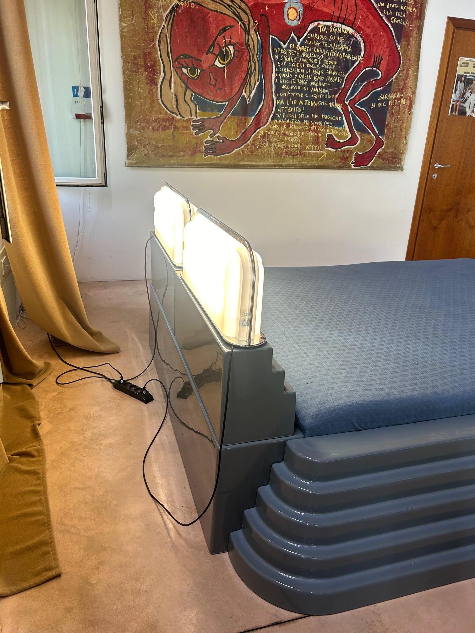 Ettore Sottsass ELLEDUE double bed for Poltronova 1970s in vendita 12