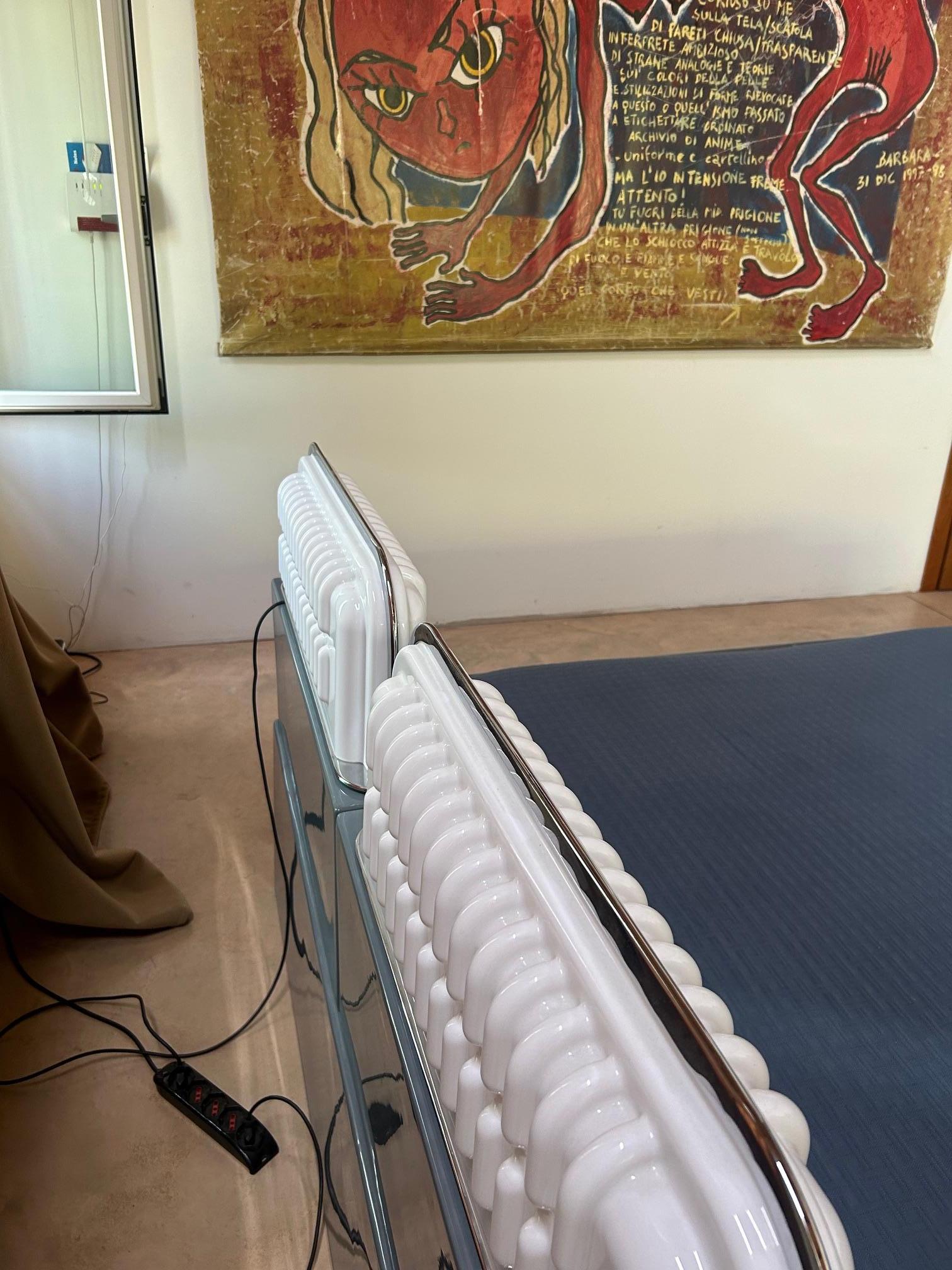 Alluminio Ettore Sottsass ELLEDUE double bed for Poltronova 1970s in vendita