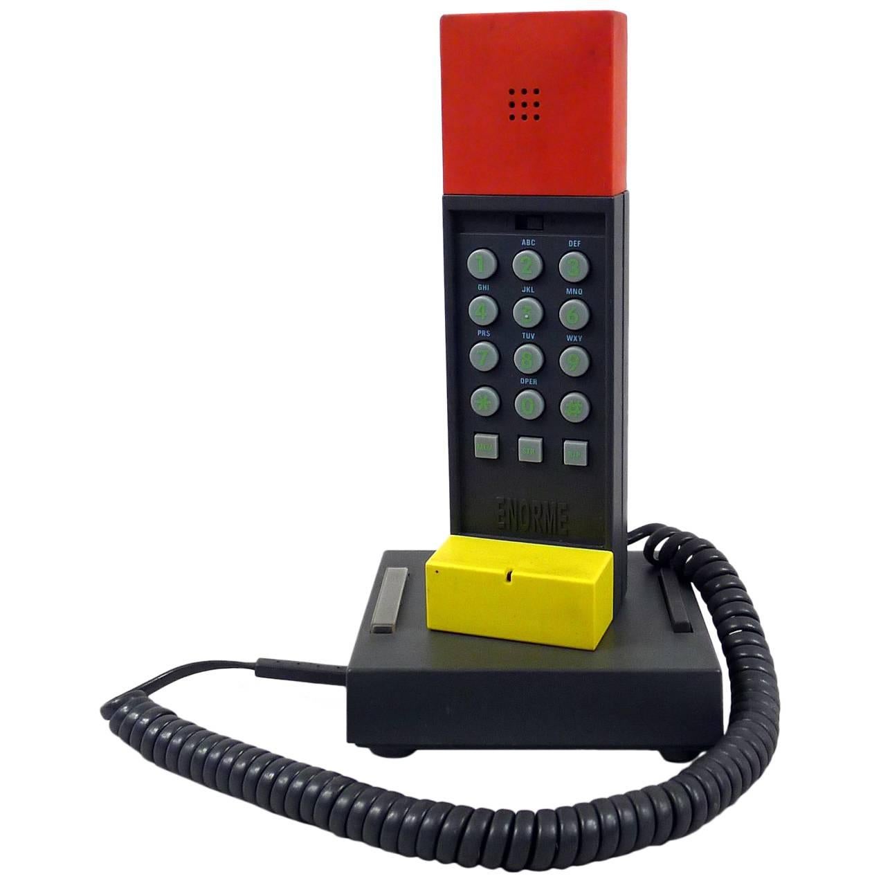 Ettore Sottsass "Enorme" Telephone  For Sale