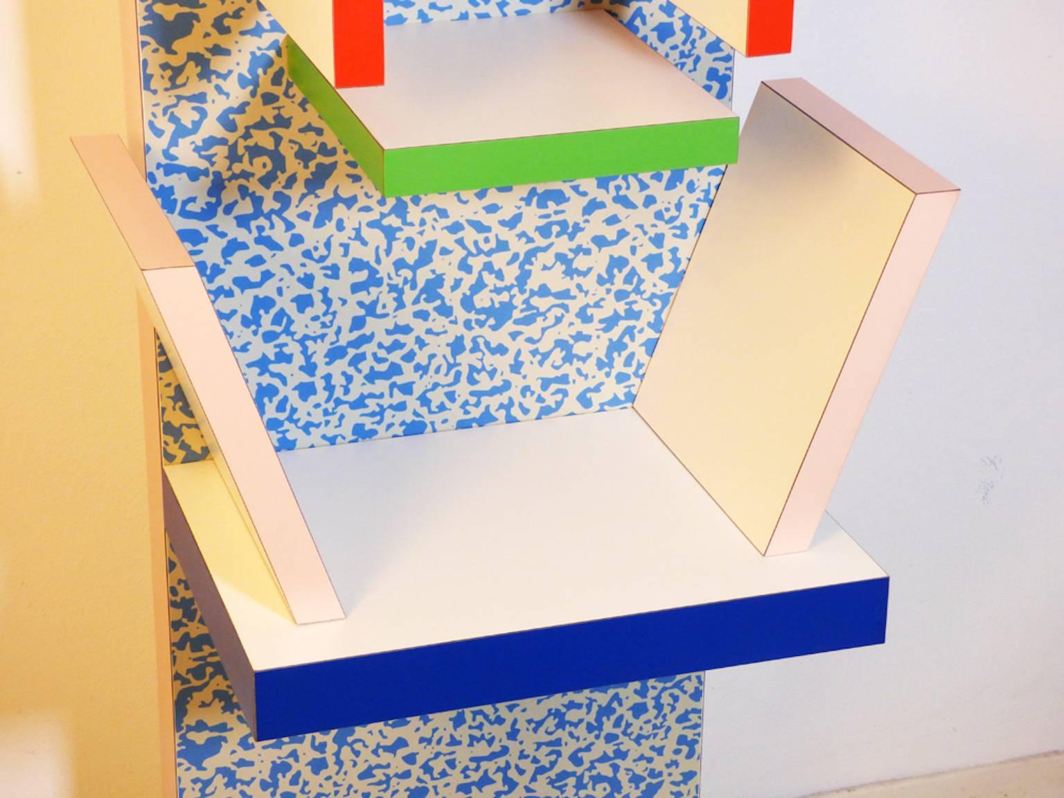 Laminate Ettore Sottsass  Bookcase Model Factotum Alchimia, Italy