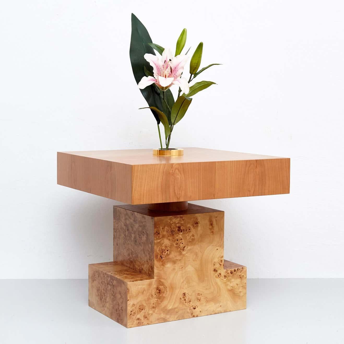 Modern Ettore Sottsass Flower Vase C for Twenty-Seven Woods for an Artificial Flower For Sale