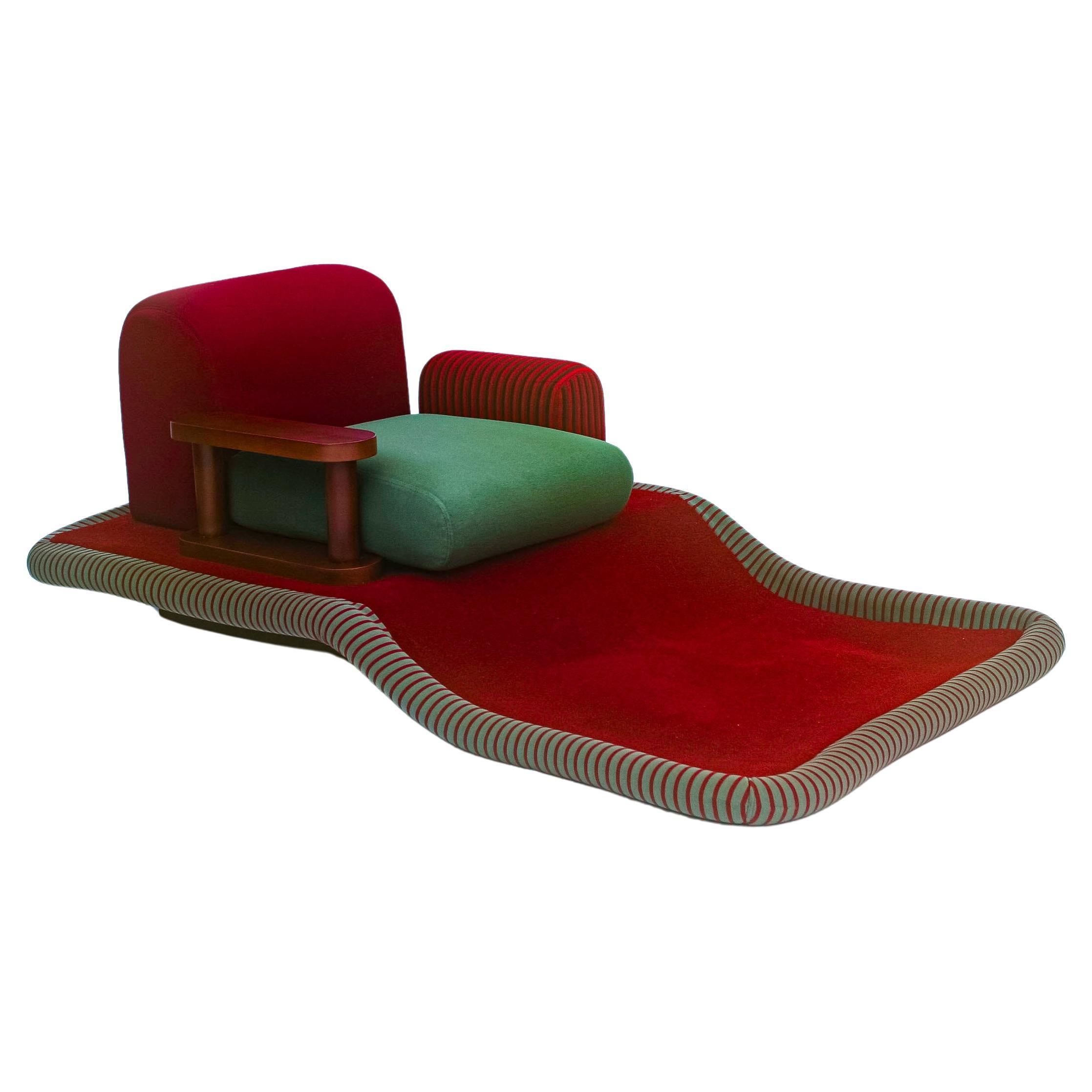 ETTORE SOTTSASS Flying Carpet Armchair for Bedding Brevetti For Sale