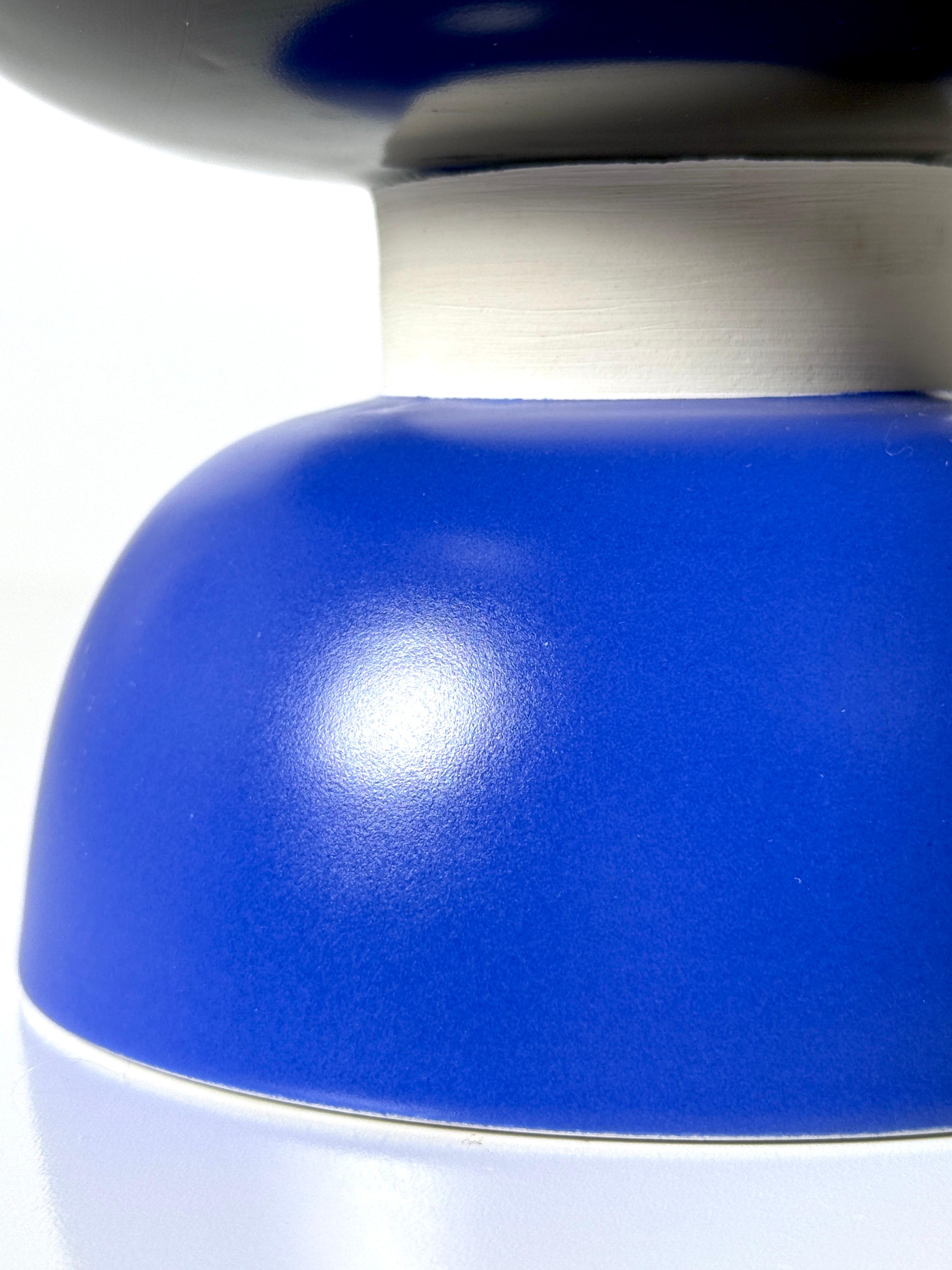 Ettore Sottsass per Bitossi Centrotavola moderno in ceramica Ciotola per composta Vaso anni '90 in vendita 1