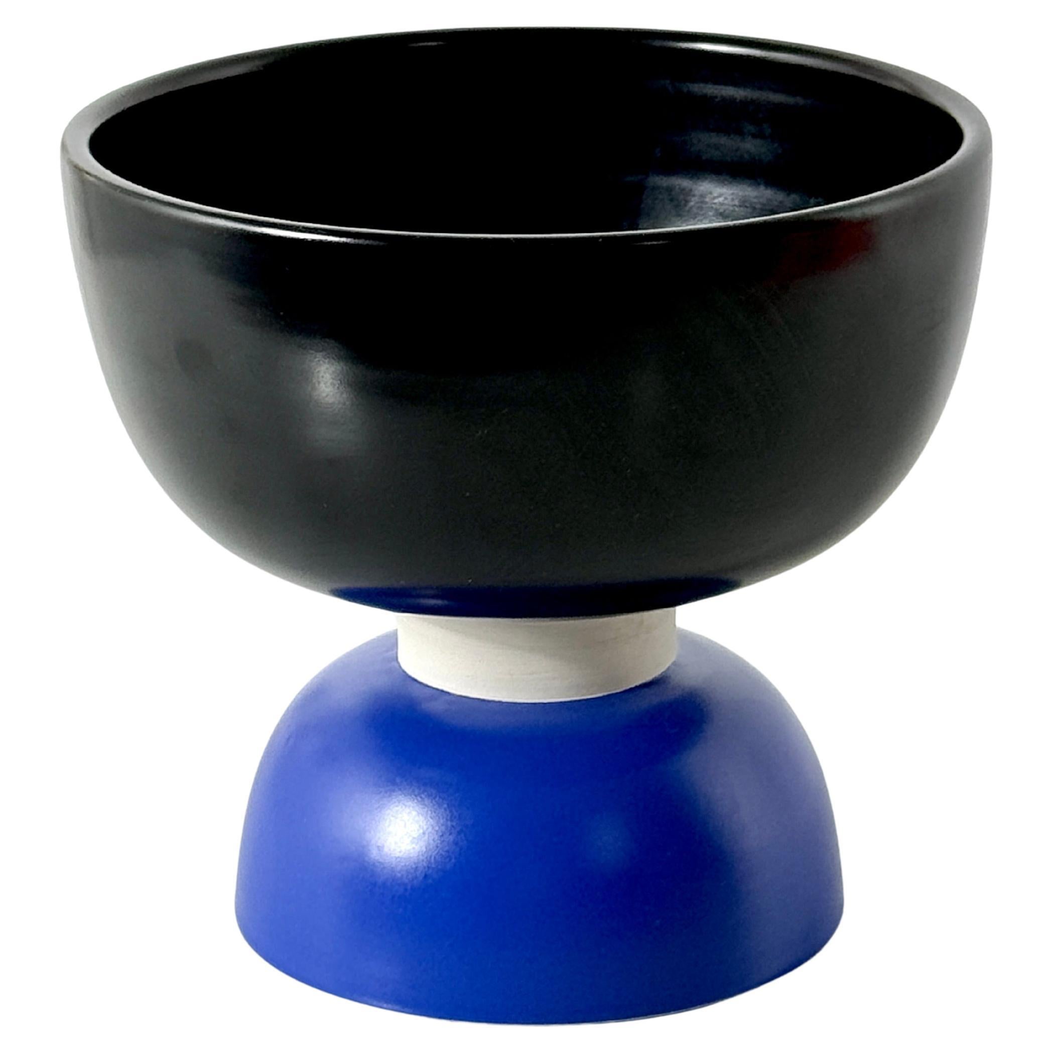 Ettore Sottsass per Bitossi Centrotavola moderno in ceramica Ciotola per composta Vaso anni '90 in vendita