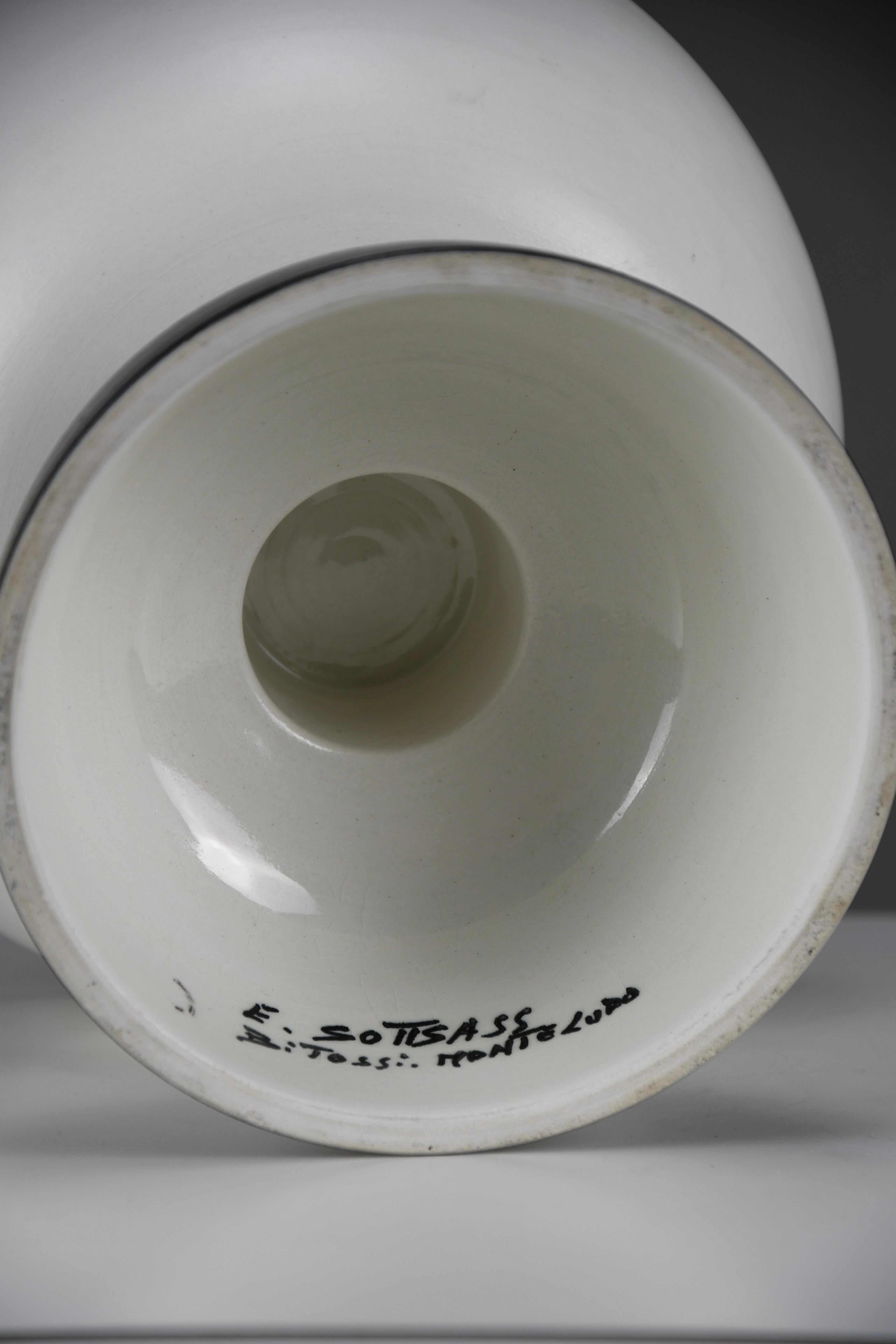 Late 20th Century Ettore Sottsass for Bitossi, Hollywood Collection Ceramic Bowl, Italy, ca. 1980s For Sale