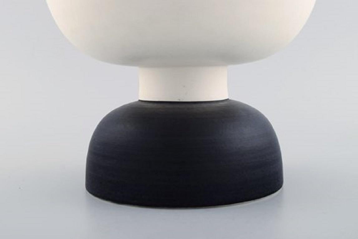 Ettore Sottsass for Bitossi, Large Compote in Glazed Ceramics In Excellent Condition In Copenhagen, DK