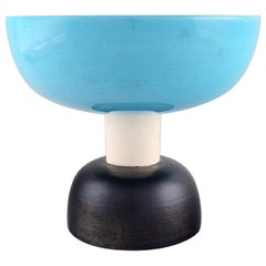 Ettore Sottsass for Bitossi, Large Compote in Glazed Ceramics