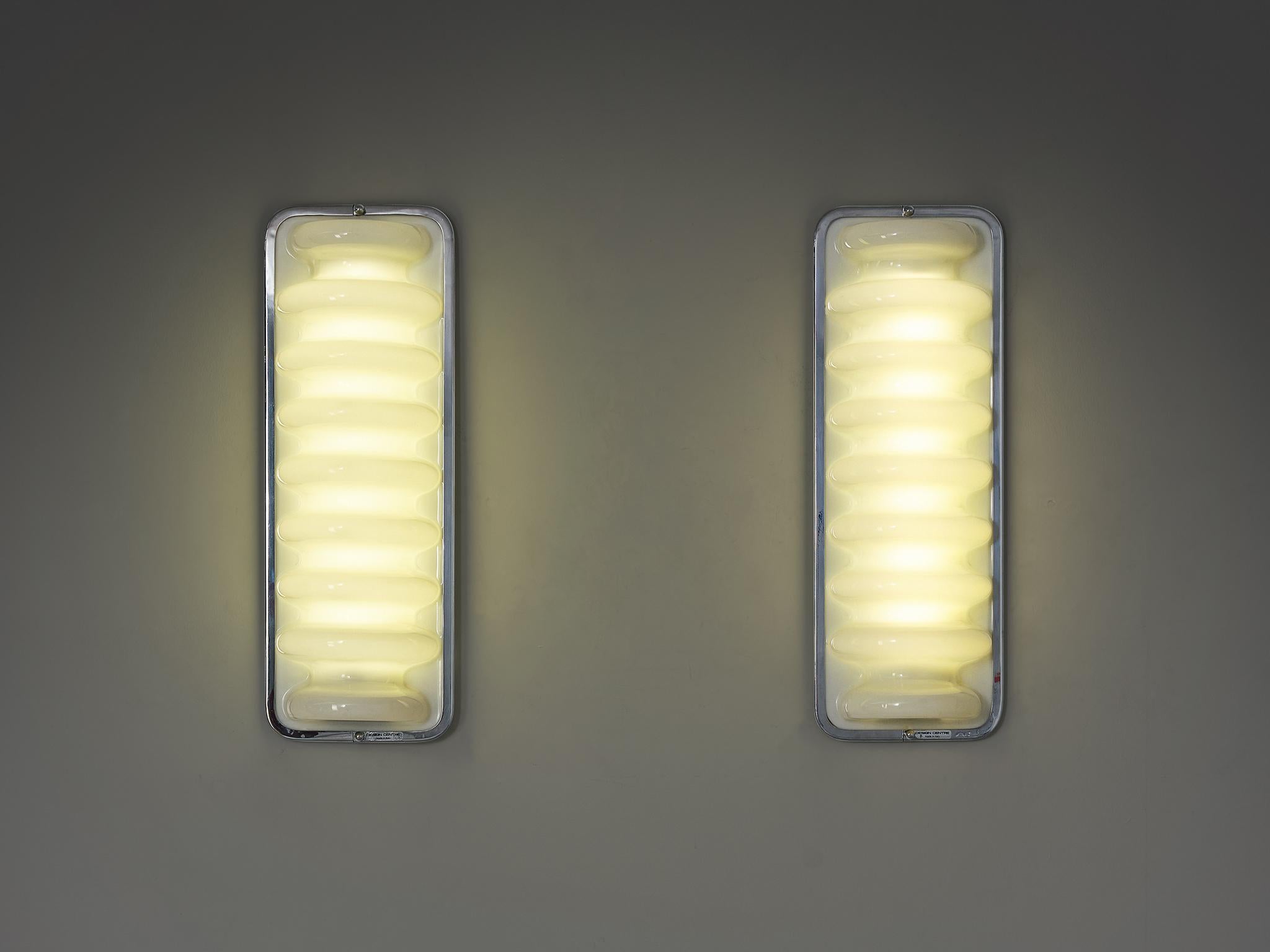 Italian Ettore Sottsass for Design Centre/Poltronova ‘Bruco’ Wall Lights 