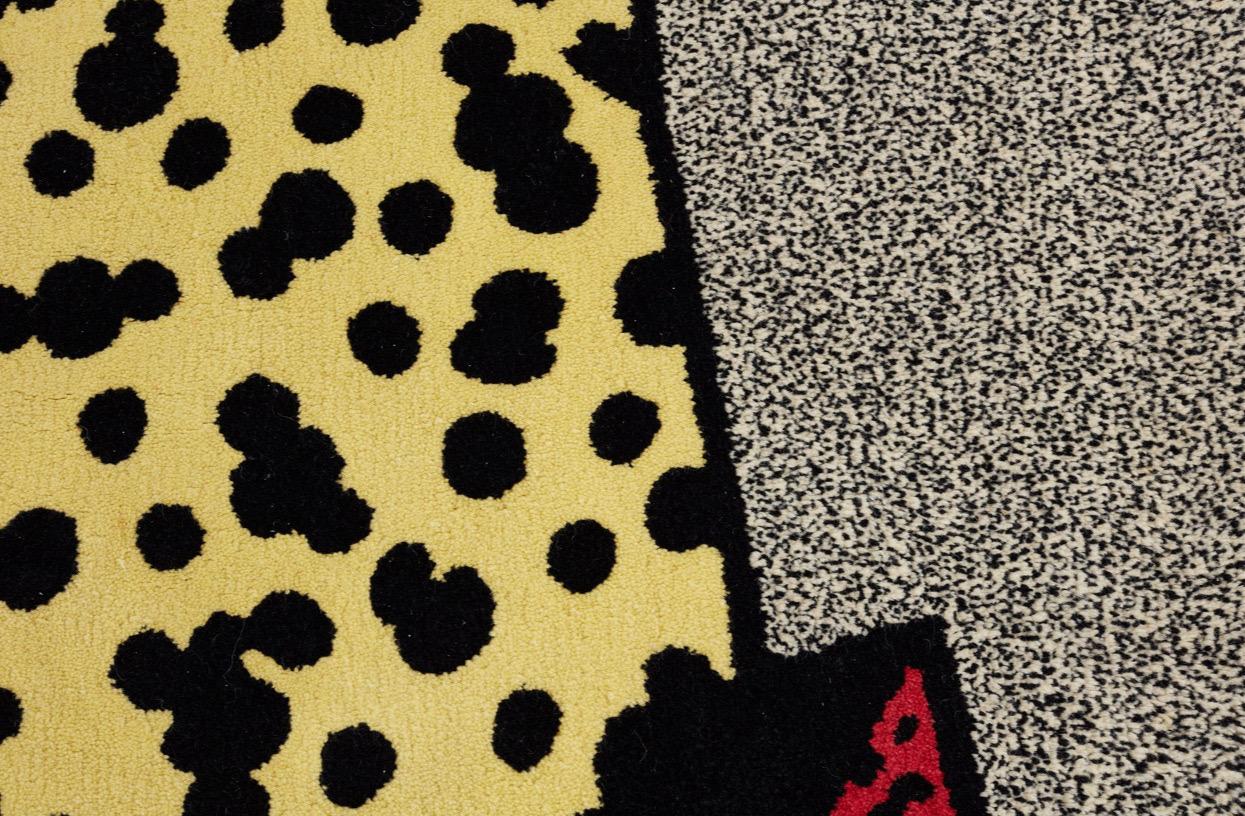 Ettore Sottsass pour les éditions Elisée, tapis Stairs, laine, édition limitée, Royaume-Uni, 1985. Bon état - En vente à Brooklyn, NY