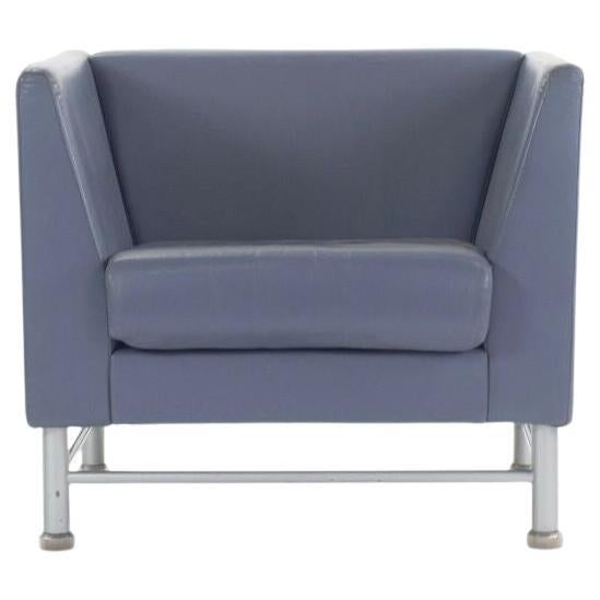 Ettore Sottsass for Knoll Eastside Lounge Chairs Memphis Italy Blue For Sale