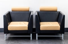 Ettore Sottsass for Knoll Postmodern 'East Side' Armchairs