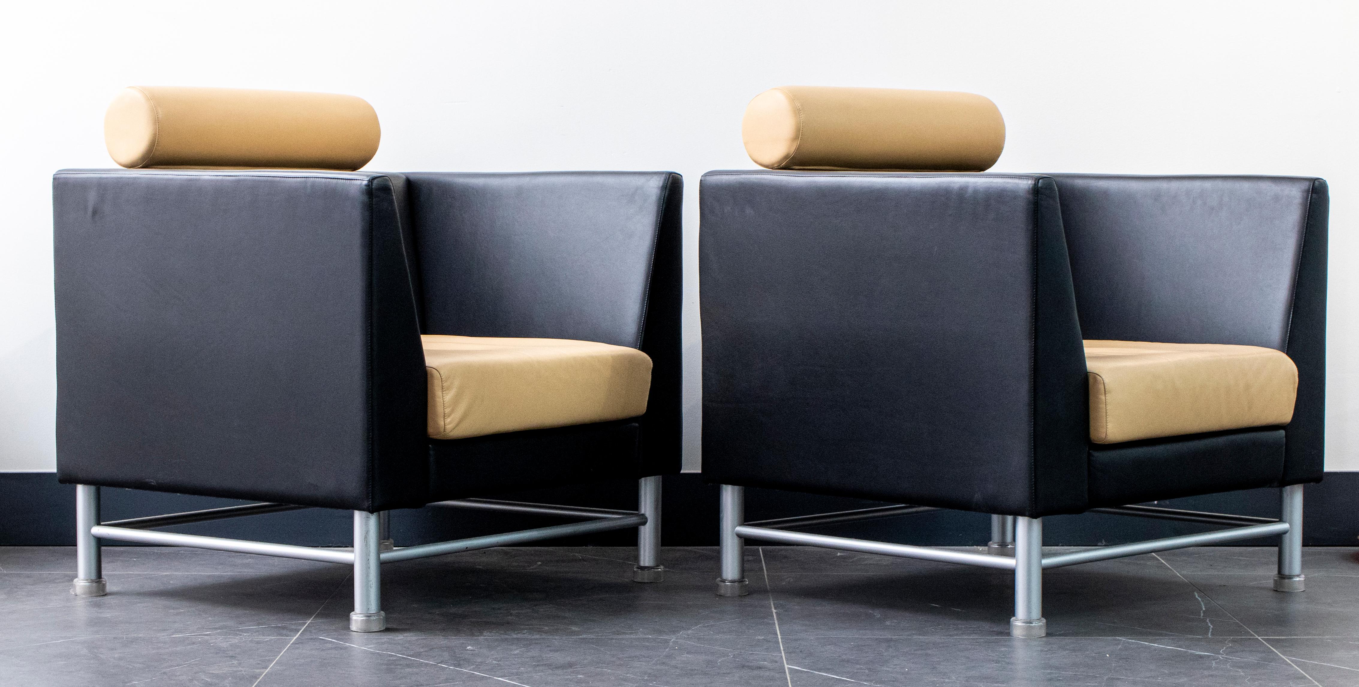 Ettore Sottsass for Knoll Postmodern 'East Side' Armchairs 2
