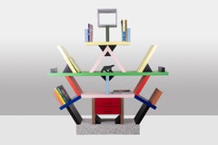 Ettore Sottsass pour Memphis. Bibliothèque Carlton. Année 1981.