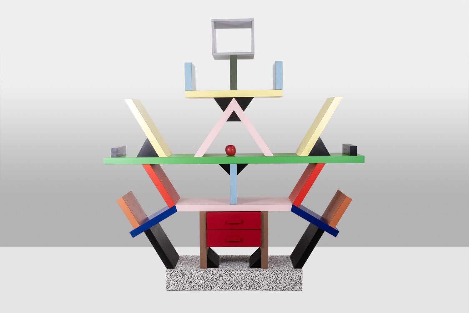 Italian Ettore Sottsass for Memphis. Carlton Library. Year 1981.