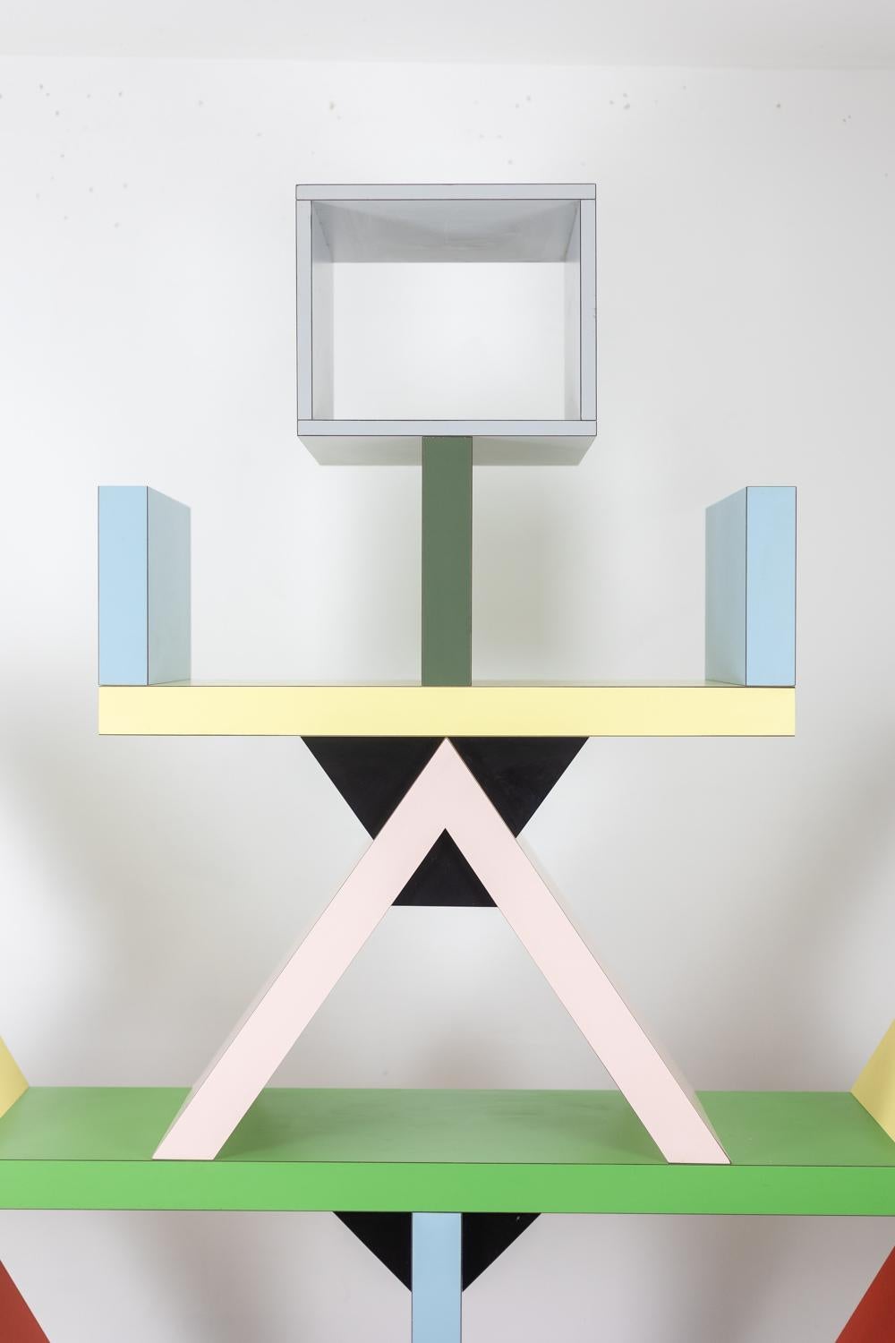 Ettore Sottsass for Memphis. Carlton Library. Year 1981. 2