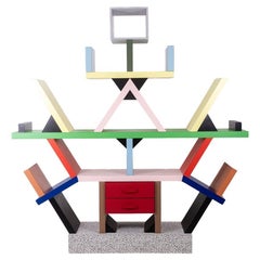 Vintage Ettore Sottsass for Memphis. Carlton Library. Year 1981.