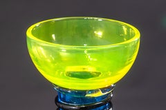 Ettore Sottsass for Memphis Milano Alioth 1983 Signed Glass Sculpture Postmodern