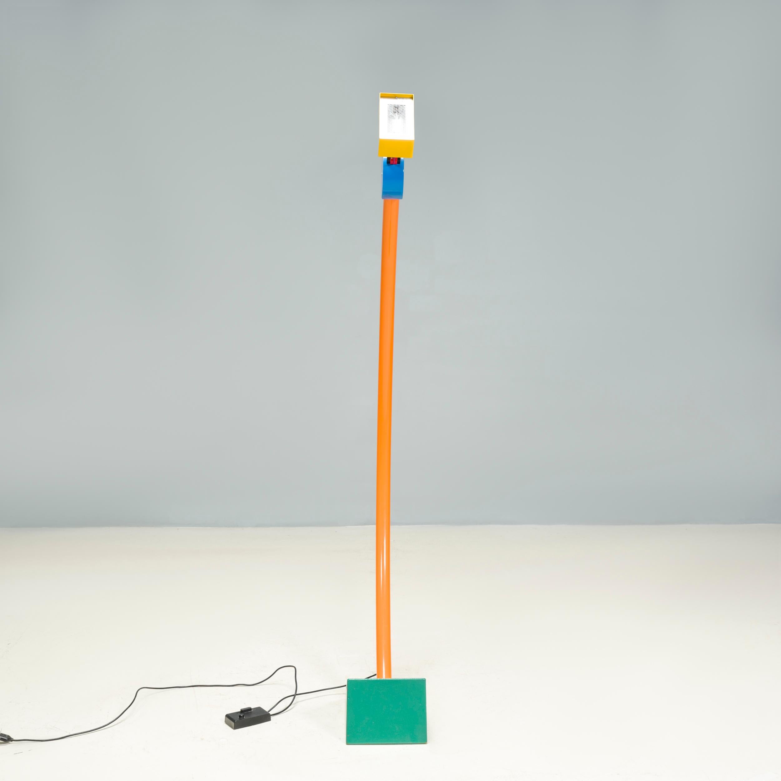 Originally designed by Ettore Sottsass for his company Memphis Milano in 1981, the Treetops floor lamp has since become an icon of the Memphis design movement.

Constructed from painted metal, the lamp perfectly balances irony and charm to create a