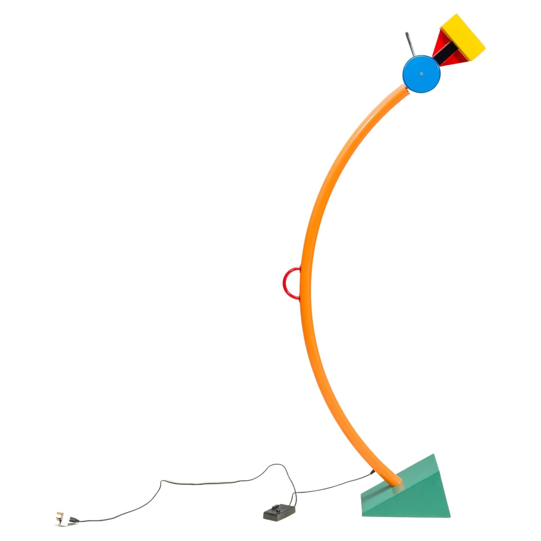 Stehlampe mit Baumsockeln von Ettore Sottsass für Memphis Milano, 2019 im Angebot