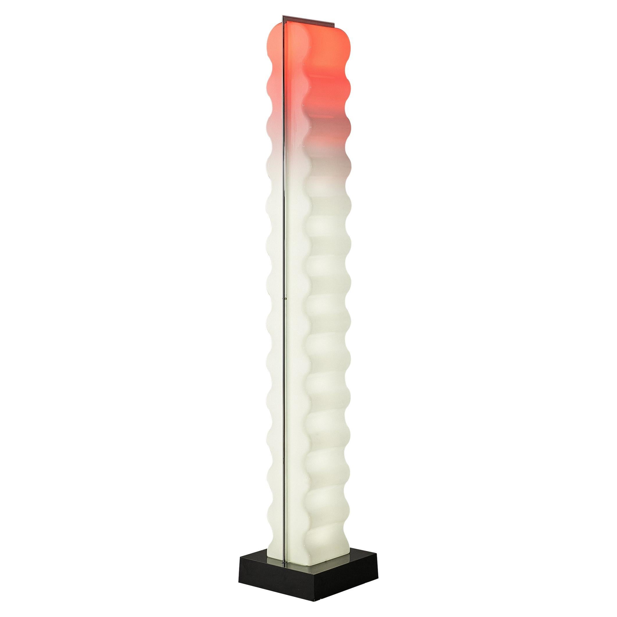 Ettore Sottsass for Poltronova 'Cometa' Floor Lamp in Perspex and Aluminum  For Sale