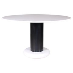 Ettore Sottsass pour Poltronova Table de salle à manger "Loto" en marbre blanc de Carrare