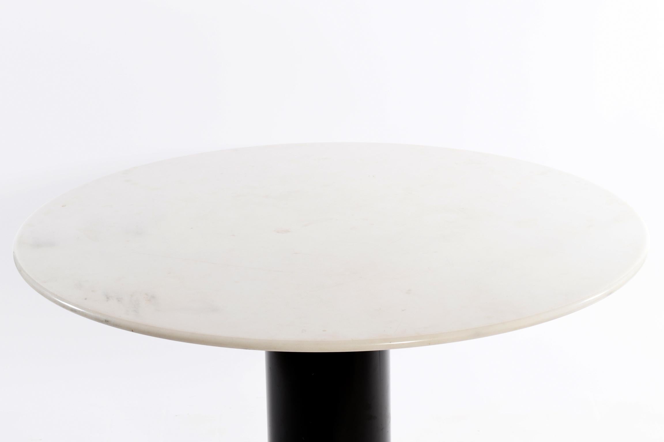 Ettore Sottsass for Poltronova Midcentury Italian Loto Round Marble Table 2