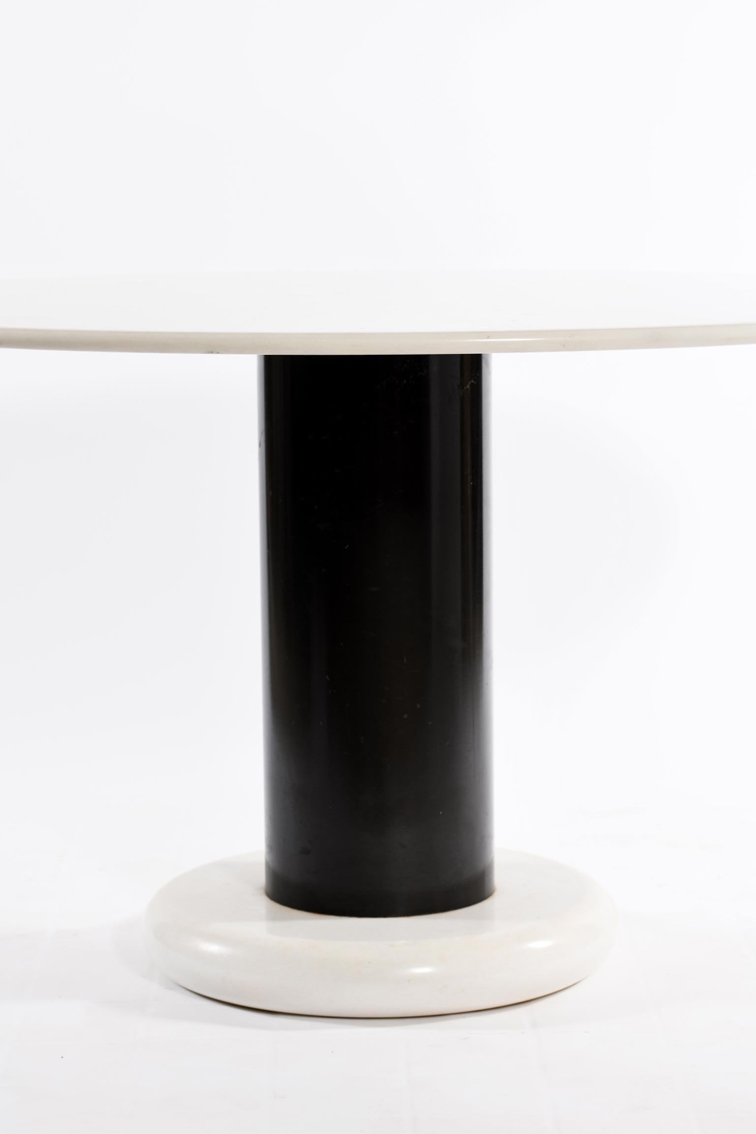 Ettore Sottsass for Poltronova Midcentury Italian Loto Round Marble Table 3