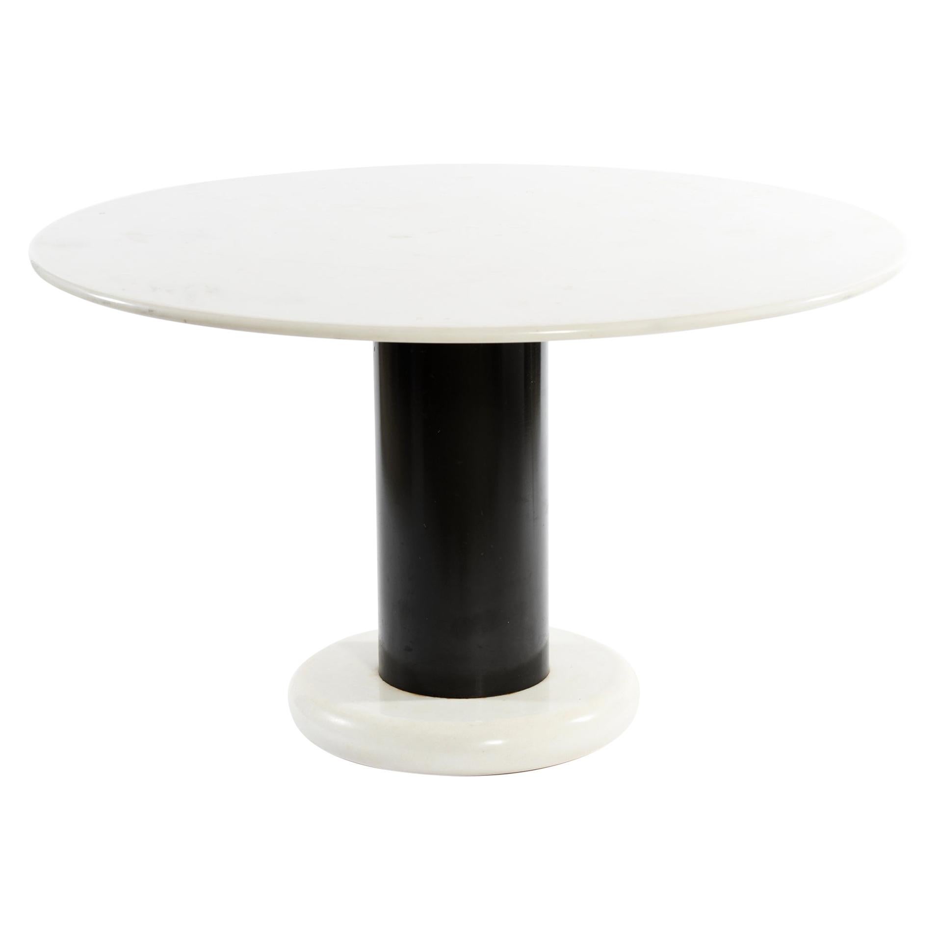 Ettore Sottsass for Poltronova Midcentury Italian Loto Round Marble Table