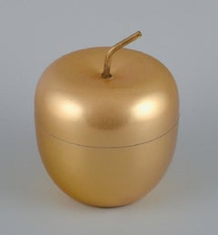 Ettore Sottsass for Rinnovel, Italy, Ice Bucket in Gilded Aluminum and Brass