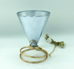 Kleine Tischlampe aus Aluminium von Ettore Sottsass für Rinnovel, 1950er Jahre