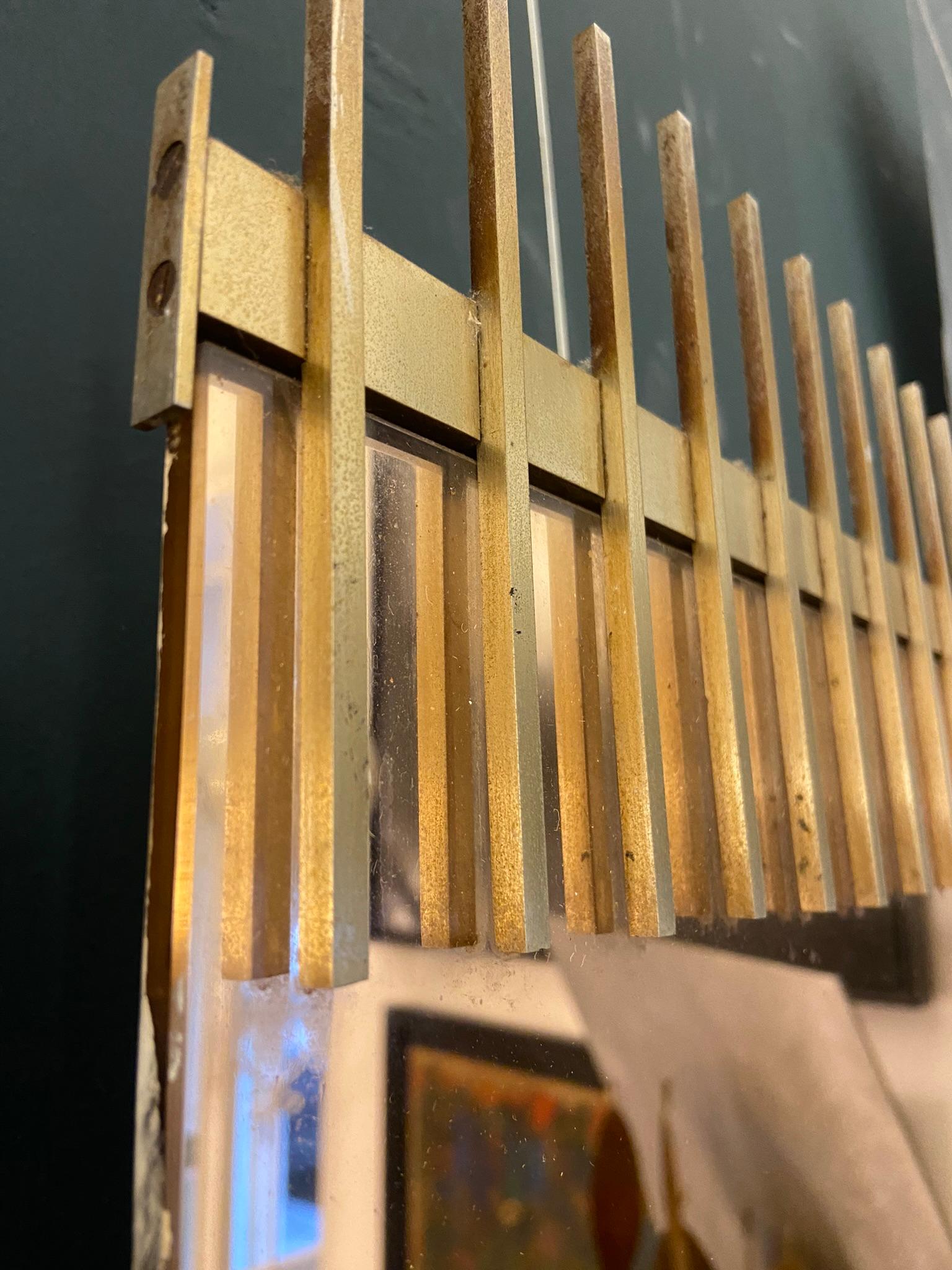 Italian Ettore Sottsass for Santambrogio & De Berti  Wall Mirror, Italy 1950s For Sale