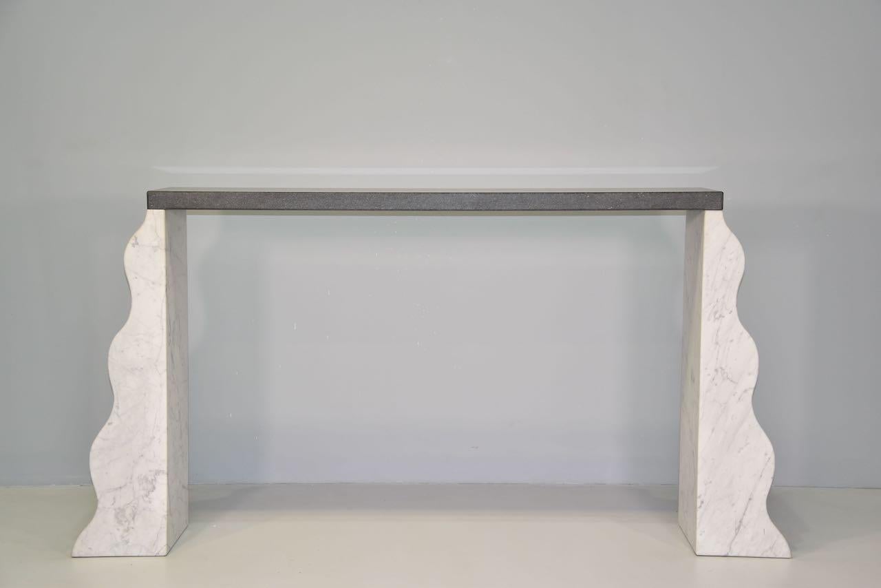 20th Century Ettore Sottsass, High Console, Model Montenegro, Marble, circa 1970, Italy