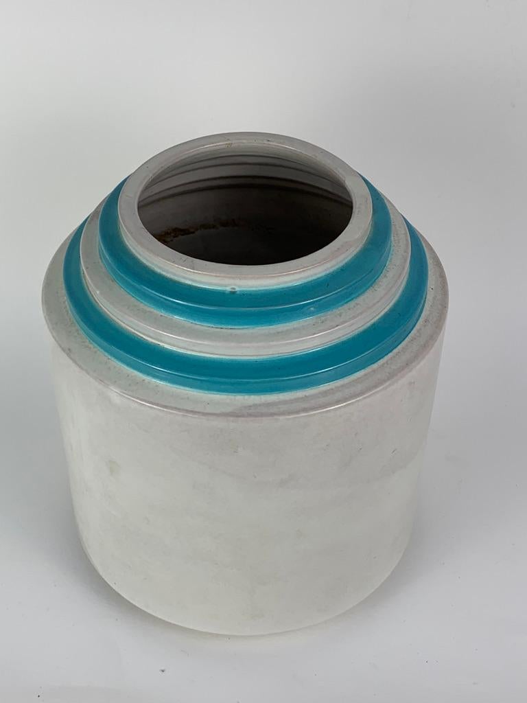 Italian Ettore Sottsass Il Sestante Ceramic Vase 1966 Signed and Published