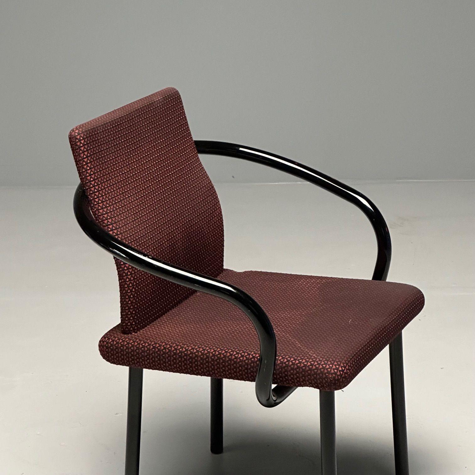 Ettore Sottsass, Knoll, Mid-Century Modern, Mandarin Armchairs, Italy, 1990s For Sale 1