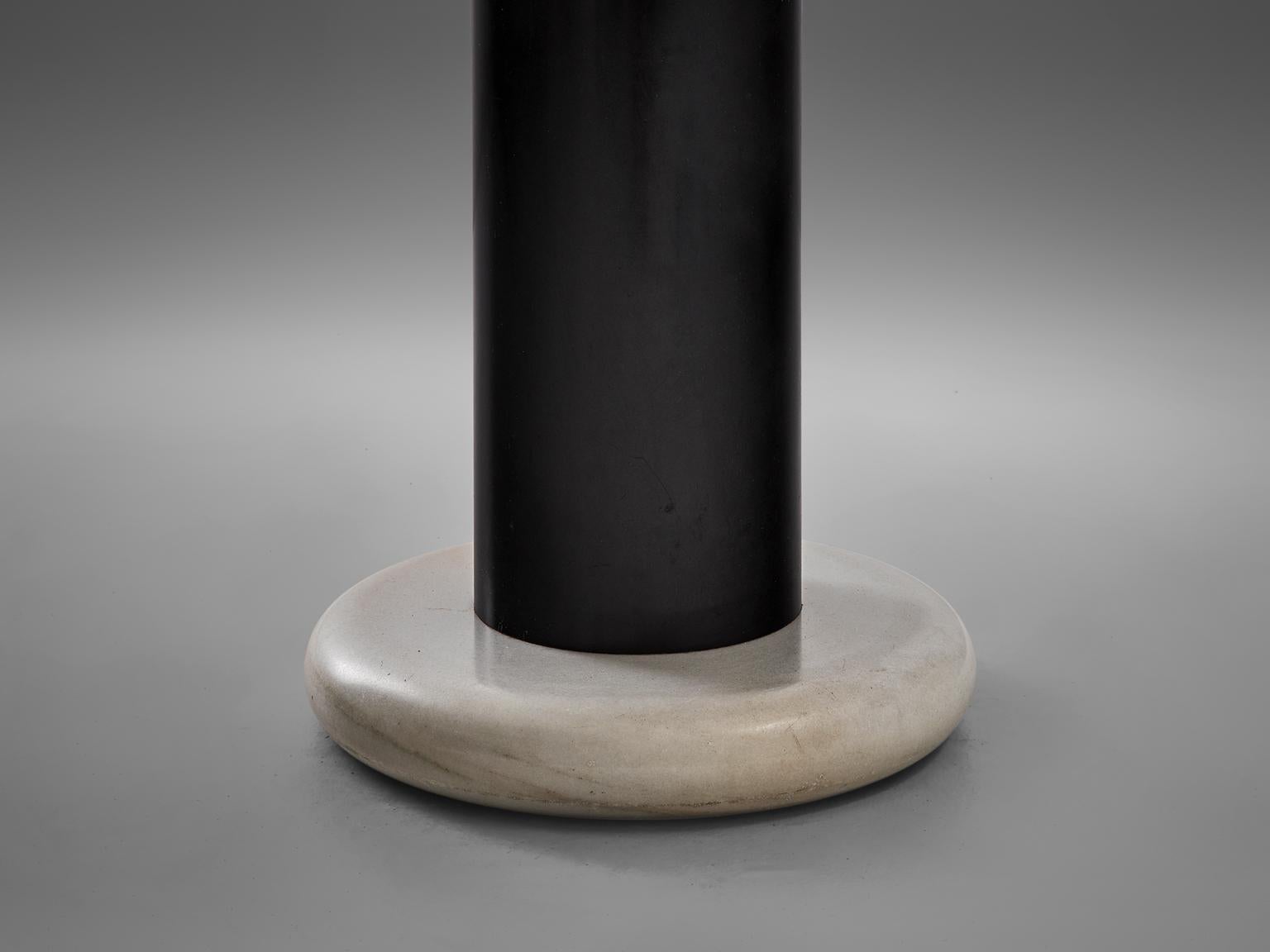 Italian Ettore Sottsass Marble Pedestal Dining Table