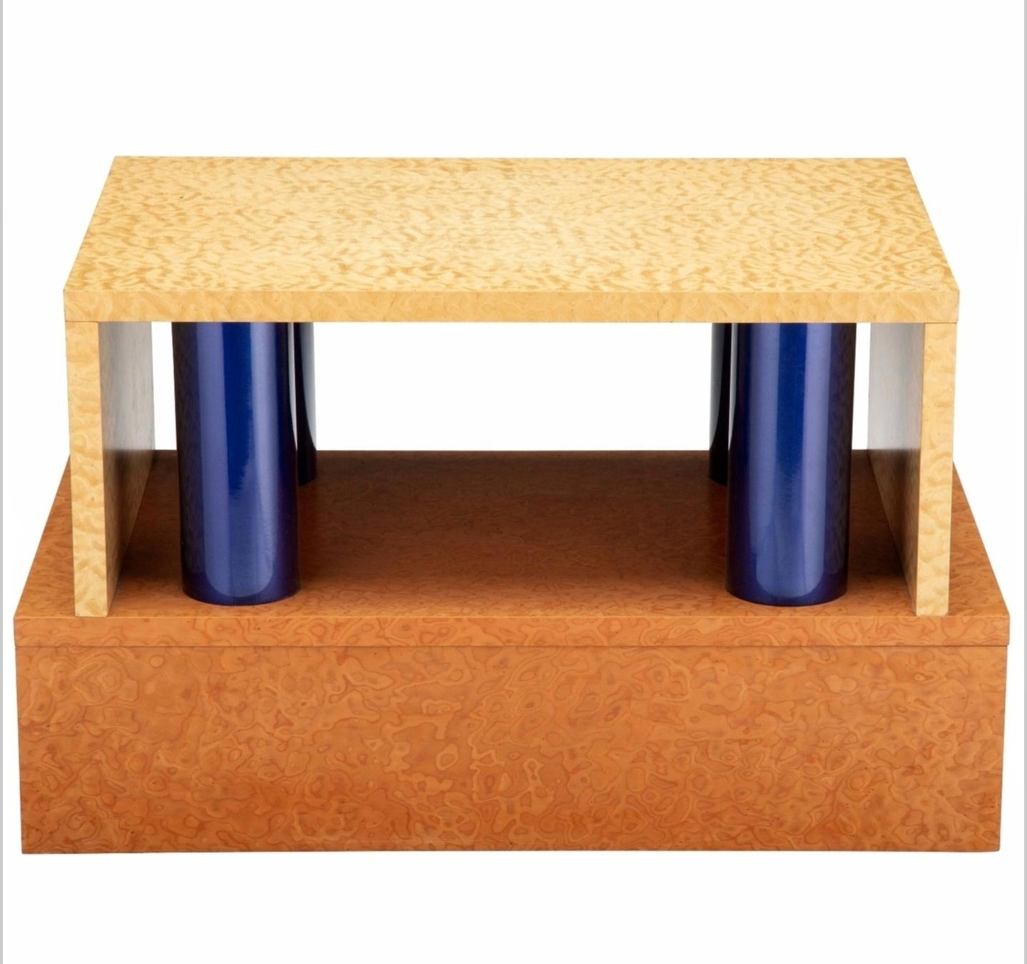 Cama y mesilla de noche de Ettore Sottsass y Marco Zanini para Leitner Colección Donau Italiano en venta