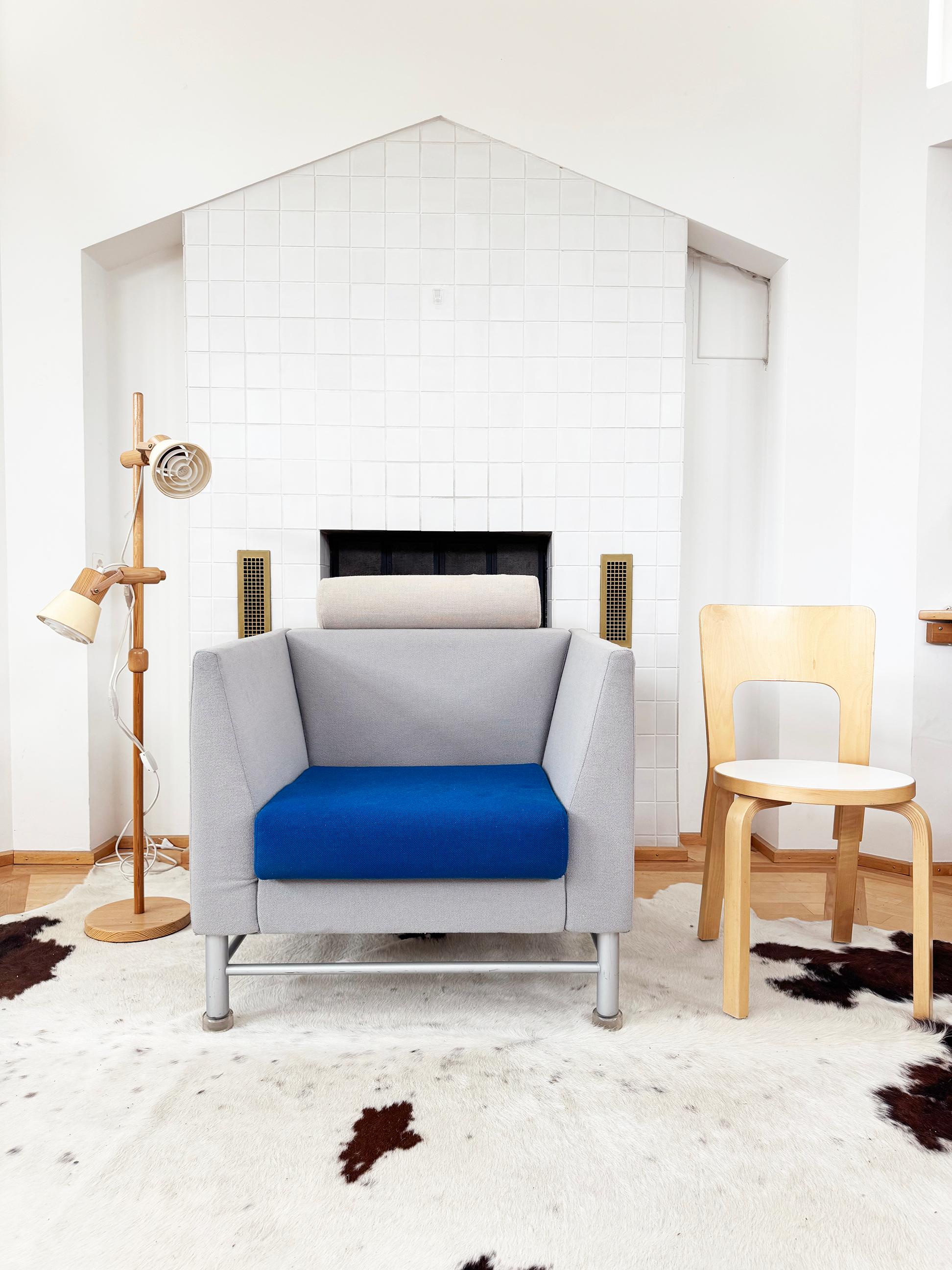 Ettore Sottsass Memphis Knoll 80s Eastside Zwei Sofas +1 Lounge Chair, SET 3 PCS im Angebot 8