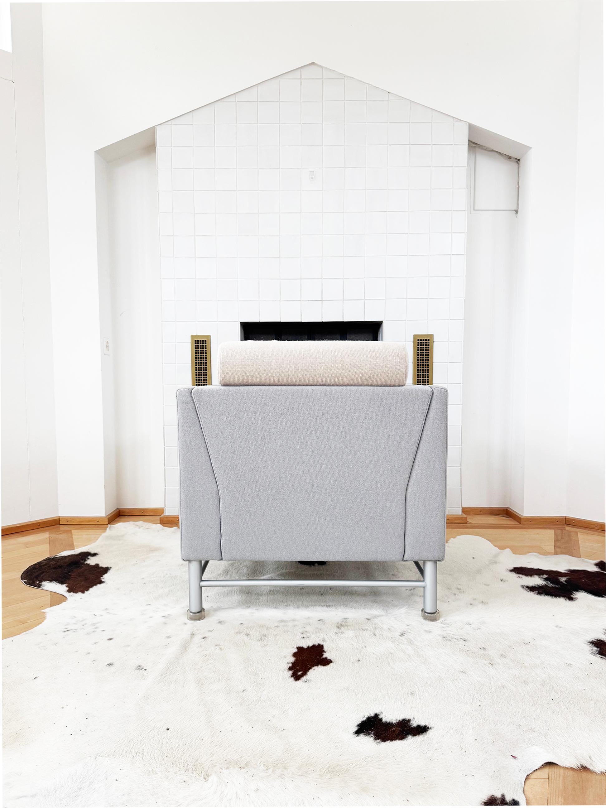 Ettore Sottsass Memphis Knoll 80s Eastside Zwei Sofas +1 Lounge Chair, SET 3 PCS im Angebot 10