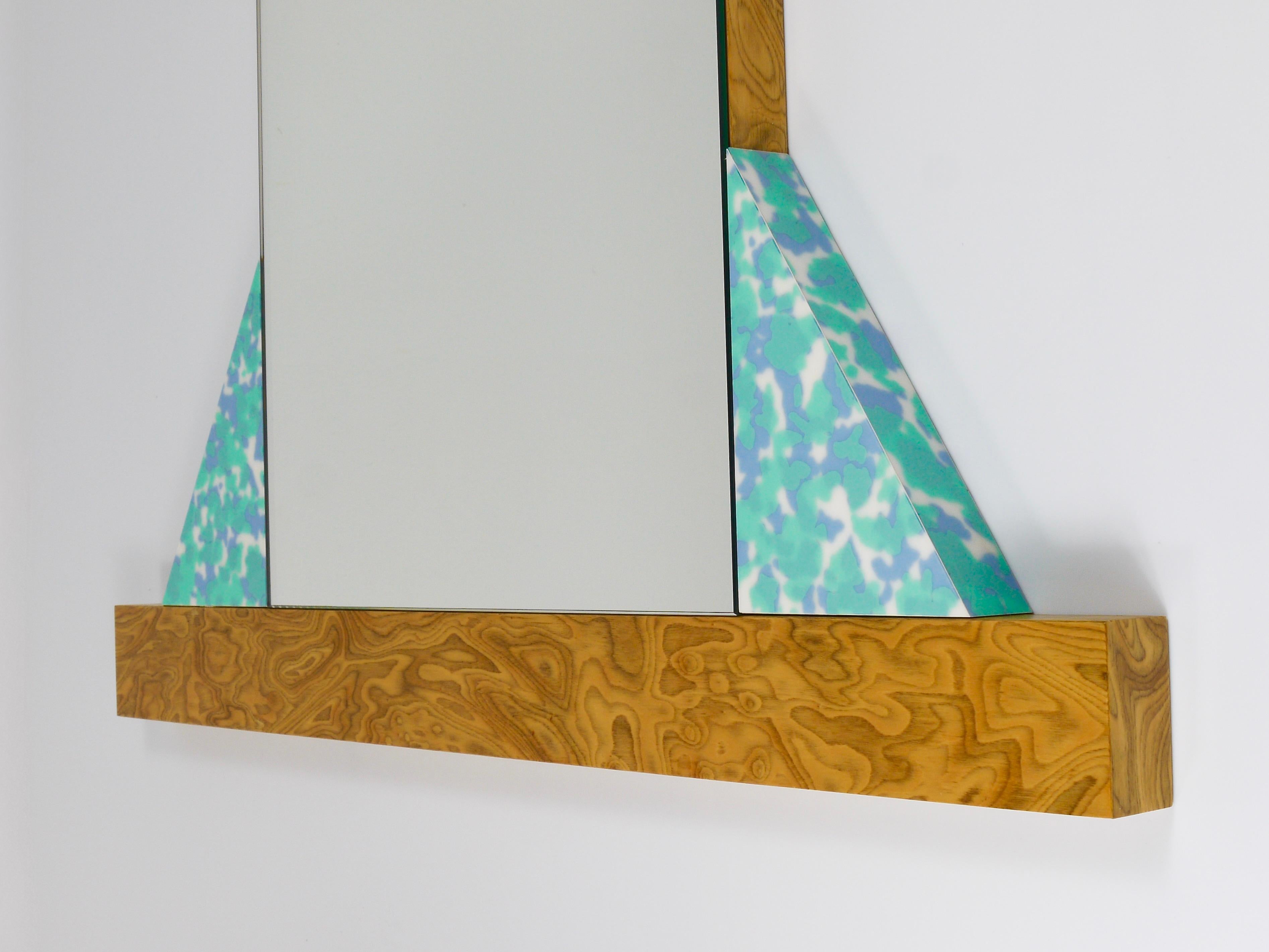 Specchio da parete vintage Ettore Sottsass Memphis Milano Diva, Italia, 1984 in vendita 6