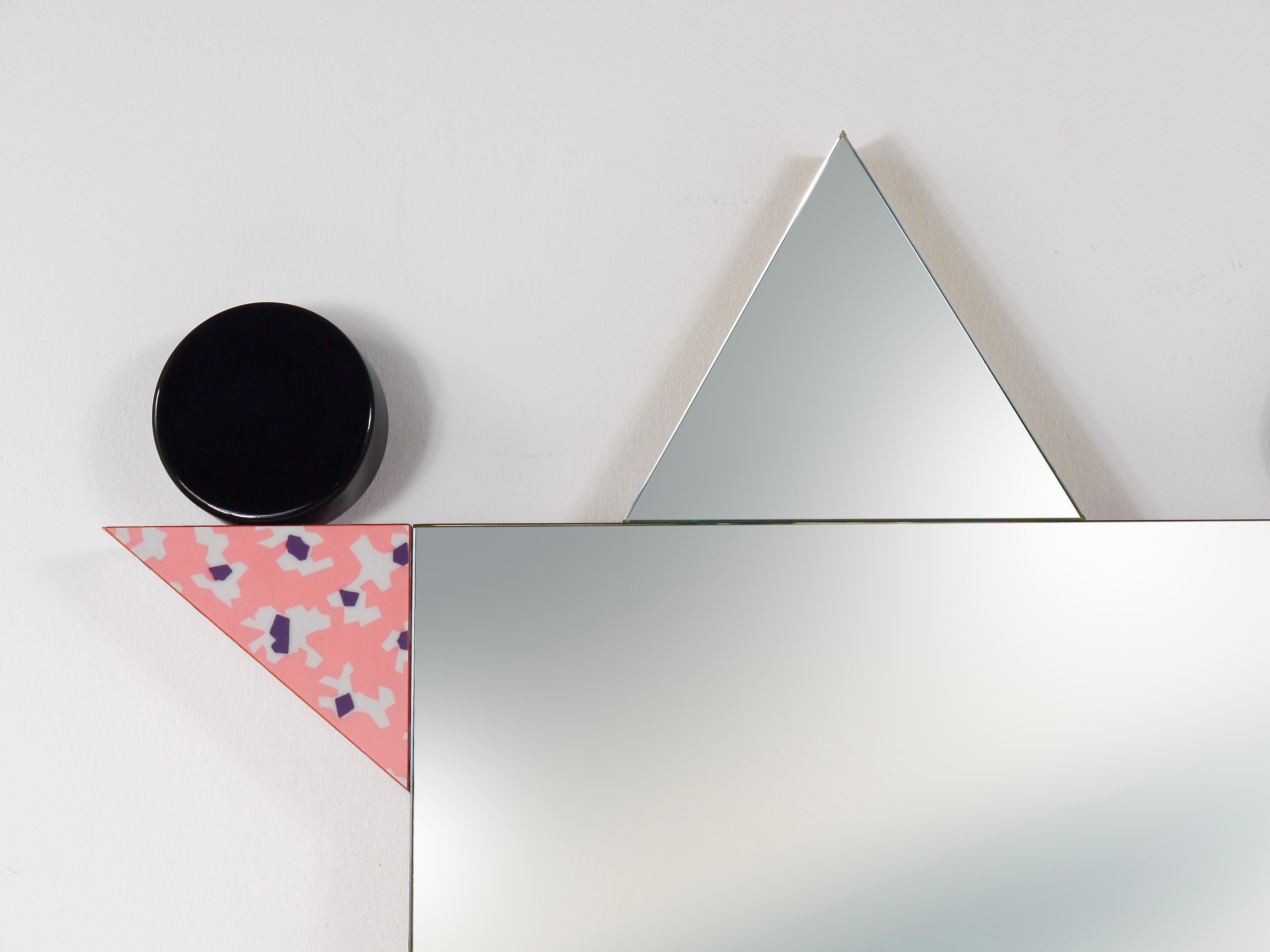 Specchio da parete vintage Ettore Sottsass Memphis Milano Diva, Italia, 1984 in vendita 10