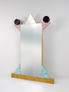 Espejo de pared Ettore Sottsass Memphis Milano Diva Vintage, Italia, 1984