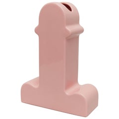 Ettore Sottsass, Memphis, Pink Ceramic Shiva Vase