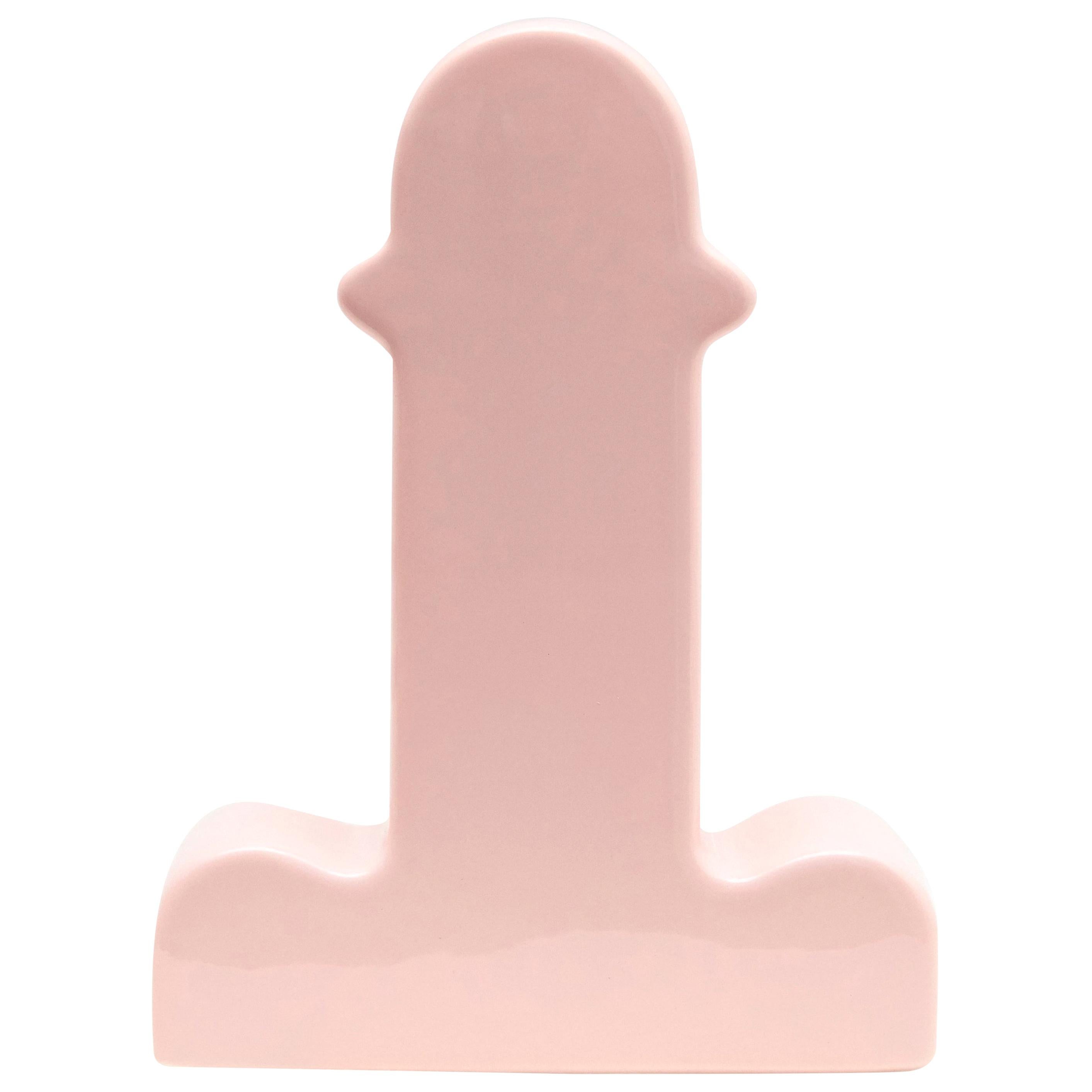 Ettore Sottsass, Memphis, Pink Ceramic Shiva Vase