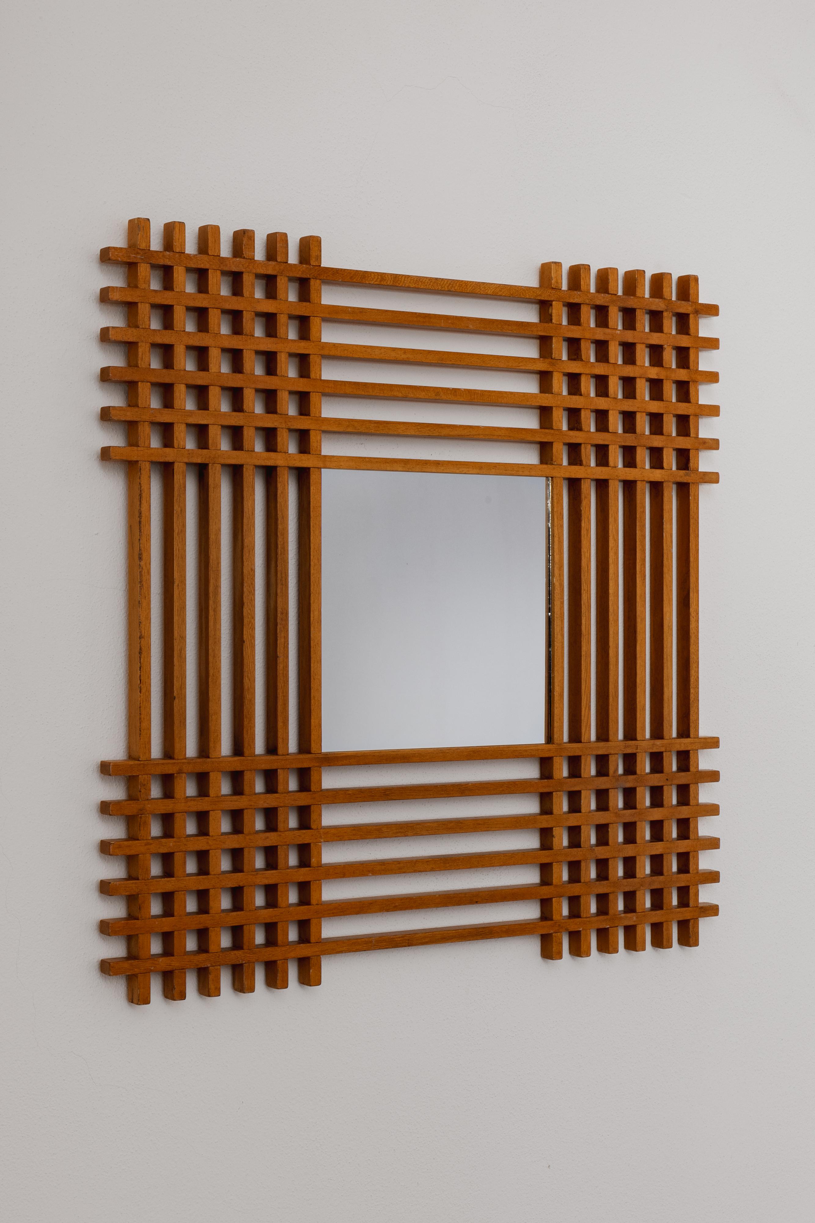 Ettore Sottsass Spiegel für Santambrogio & De Berti, 1959 (Italienisch) im Angebot