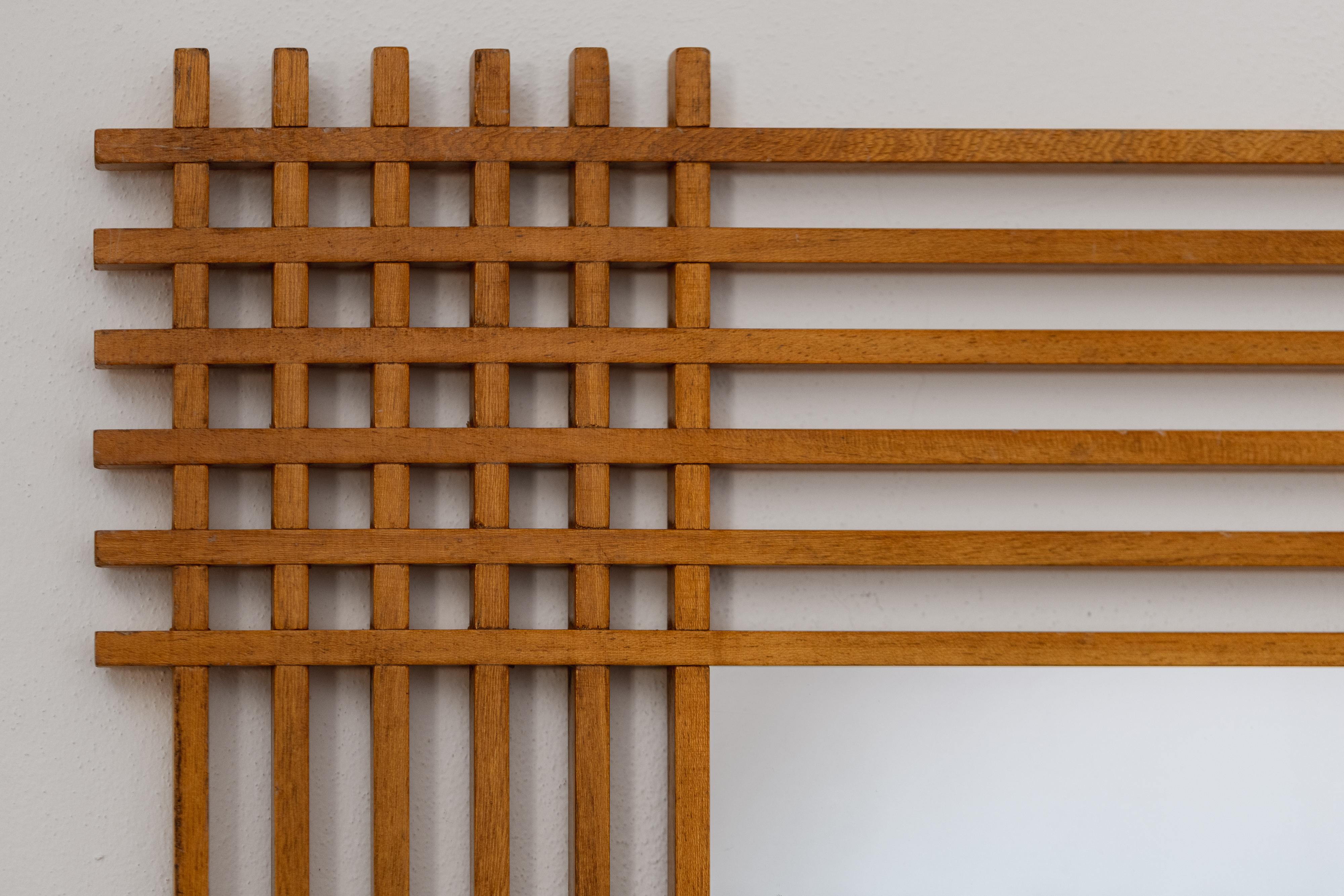 Ettore Sottsass Spiegel für Santambrogio & De Berti, 1959 im Zustand „Gut“ im Angebot in Lonigo, Veneto