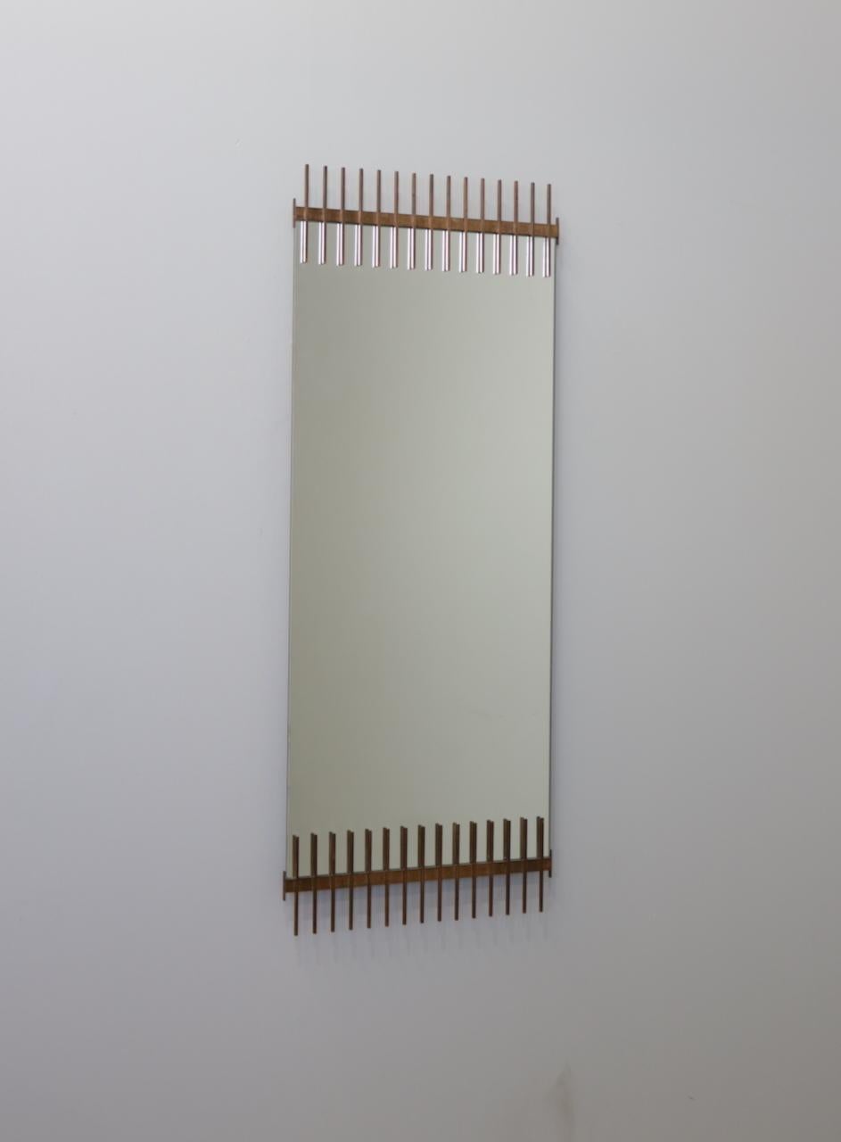 Mid-Century Modern Ettore Sottsass Mirror, Santambrogio e De Berti, 1950s For Sale